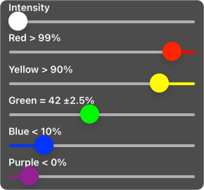 False Color controls