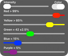 False Color controls